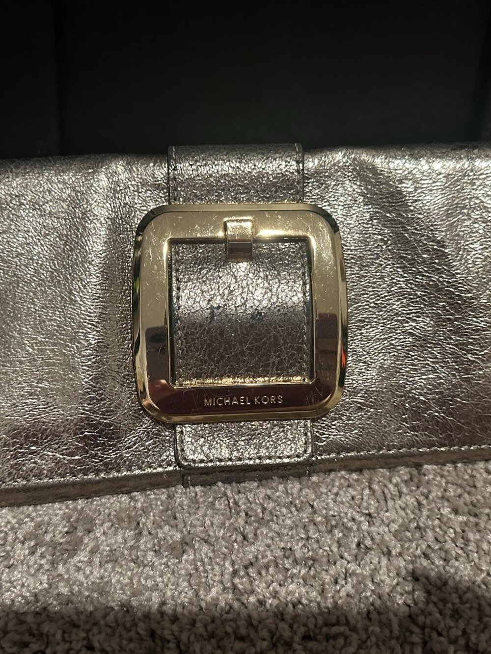 Michael Kors Gold Clutch